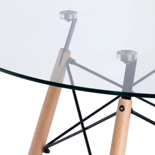 Mesa Oslo Glass Redonda 120