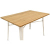 Mesa Leeds Retangular Madeira Natural 120 x 80