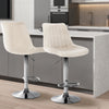 Toni High Stool in Chrome Velvet