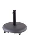 Base de cemento para sombrilla con ruedas