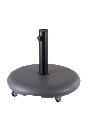 Base de cemento para sombrilla con ruedas