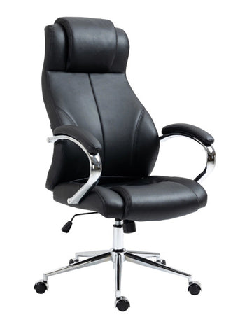 Cadeira Escritório Salford em Pele Natural