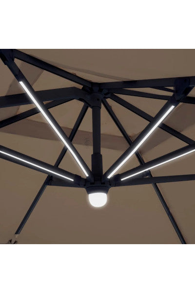 Guarda-Sol Alumínio LED 300
