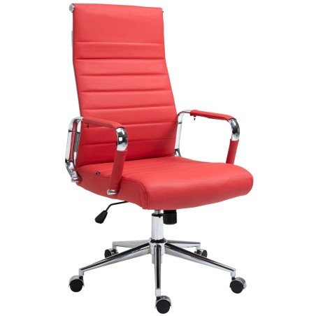 Cadeira Web DUDECO - Material do assento: Couro sintético
Acolchoamento do assento: Espuma
Material de estrutura: Aço
Altura tot