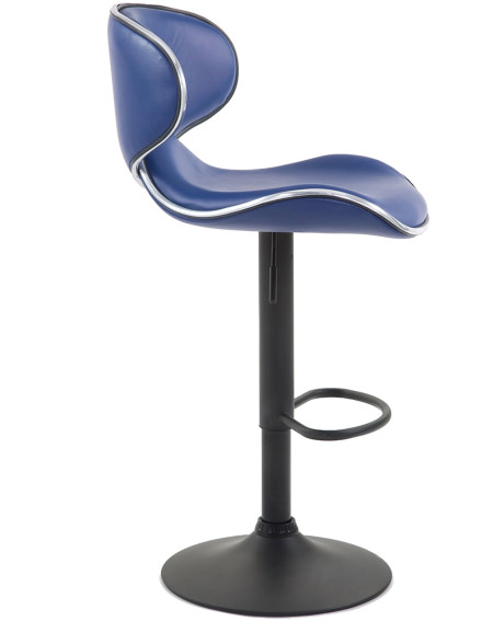 Cadeira Lagos DUDECO - Material  estrutura: Aço com acabamento em preto
Material do assento: Tecido e pele sintética
Largura tot