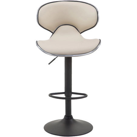 Cadeira Lagos DUDECO - Material  estrutura: Aço com acabamento em preto
Material do assento: Tecido e pele sintética
Largura tot