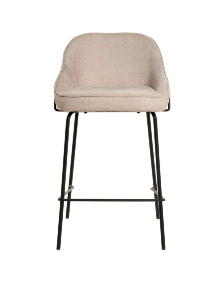 Cadeira Elvas DUDECO - Material  estrutura: Aço com acabamento em preto
Material do assento: Tecido e pele sintética
Largura tot