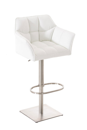 Banco Alto Damaso Pele Sintética Cromado