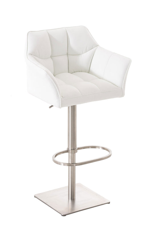 Banco Alto Damaso Pele Sintética Cromado