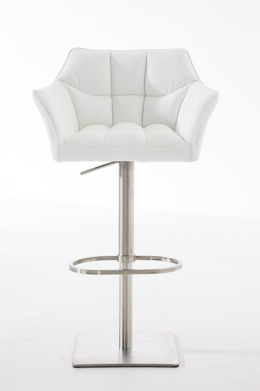 Banco Alto Damaso Pele Sintética Cromado