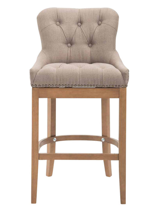 Taburete Alto Lakewood Tela Roble