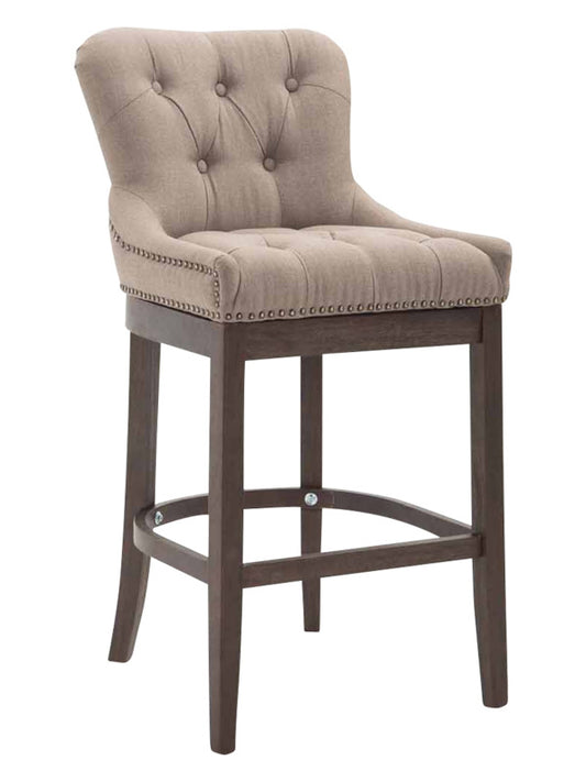 Taburete Alto Lakewood Tela Nogal