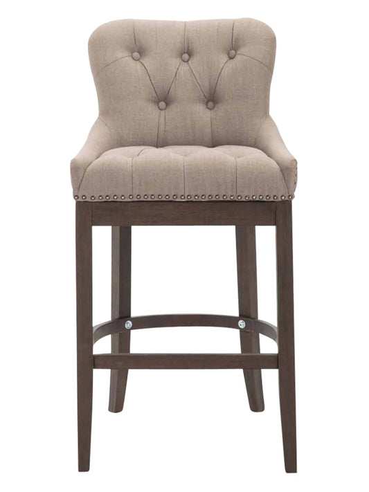 Taburete Alto Lakewood Tela Nogal