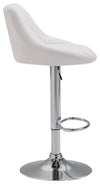 Lazio High Bar Stool Chrome Synthetic Leather