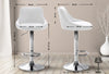 Lazio High Bar Stool Chrome Synthetic Leather