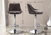 Lazio High Bar Stool Chrome Synthetic Leather