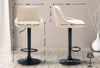 Lazio High Stool Black Synthetic Leather