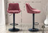 Lazio High Stool Black Synthetic Leather