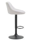 Lazio High Stool Black Synthetic Leather