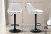 Lazio High Stool Black Synthetic Leather