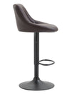 Lazio High Stool Black Synthetic Leather