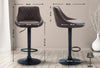 Lazio High Stool Black Synthetic Leather