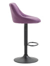 Lazio High Stool Black Synthetic Leather