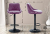 Lazio High Stool Black Synthetic Leather