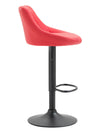 Lazio High Stool Black Synthetic Leather