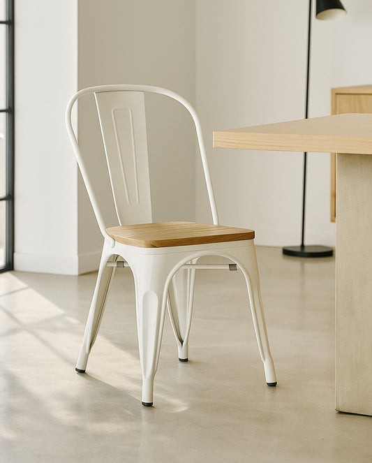 Silla Leeds de Madera Natural