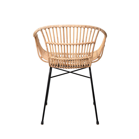 Cadeira NANCY natural/preta