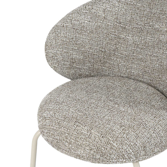 Cadeira Lisbet taupe pés bege
