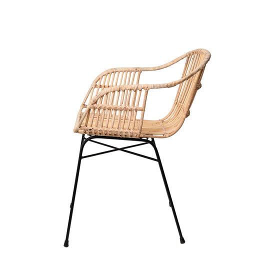 Cadeira NANCY natural/preta