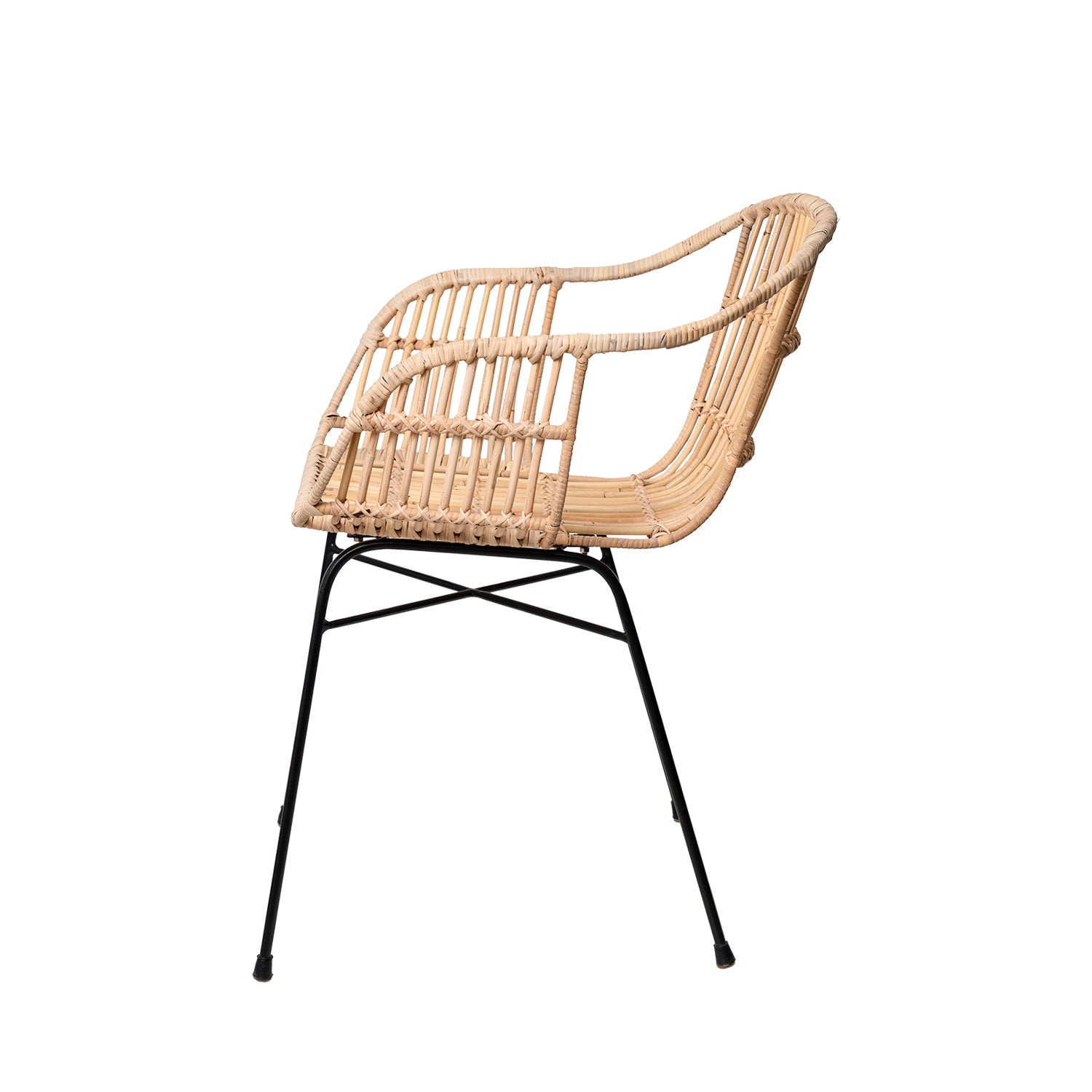 Cadeira NANCY natural/preta