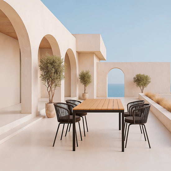 Cadeira de exterior cinza VILMA