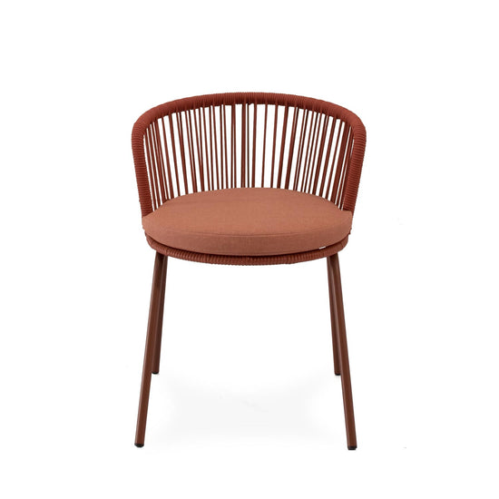 Cadeira de exterior VILMA em terracota