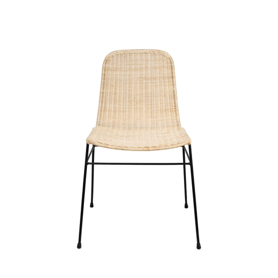 Cadeira COLETTE natural/preta