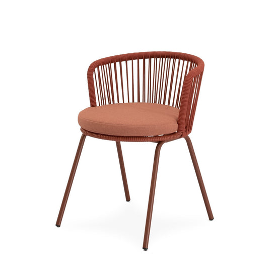 Cadeira de exterior VILMA em terracota