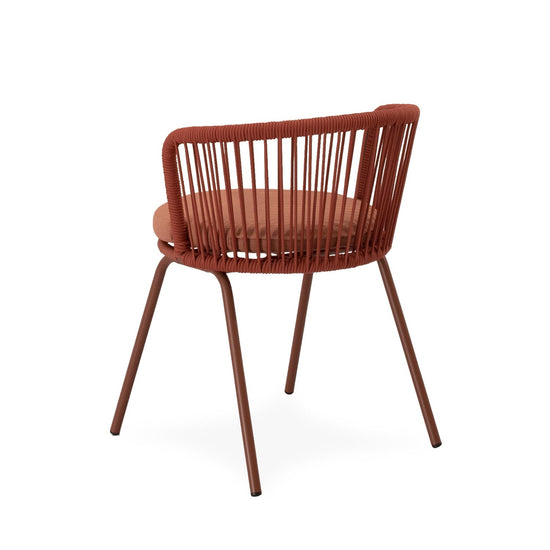 Cadeira de exterior VILMA em terracota