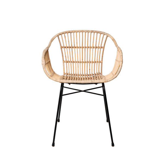Cadeira NANCY natural/preta