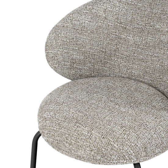 Cadeira Lisbet taupe pés pretos