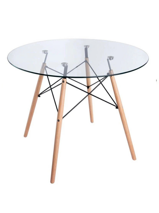 Oslo Glass Round Table 100