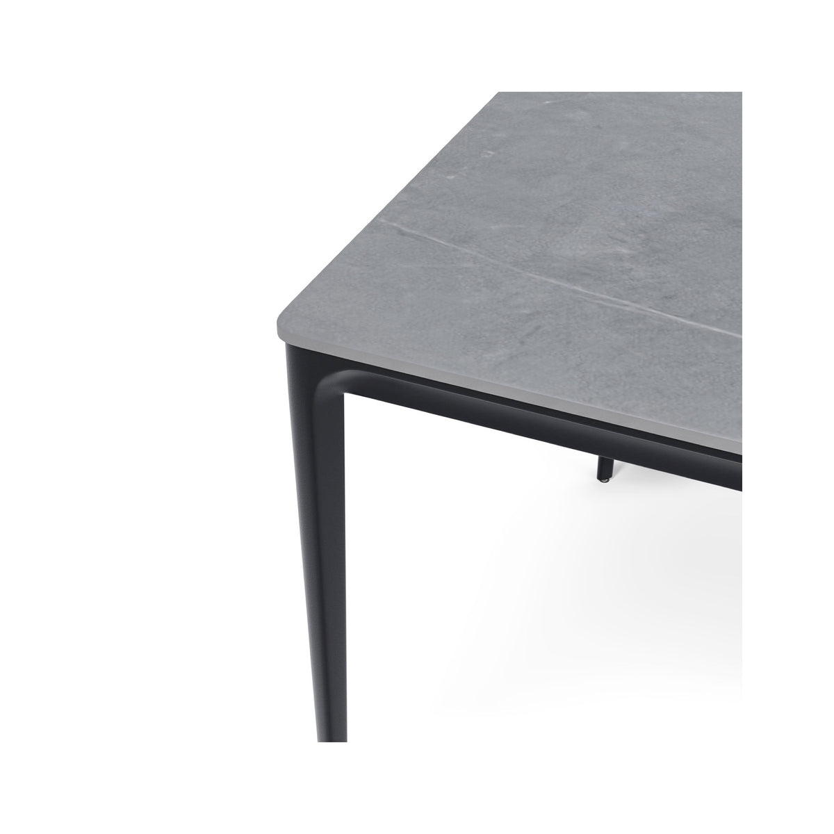Mesa Arya 140 cm cinzento – pormenor do canto