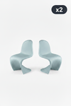 Cadeira Wavy Kids Pack 2 - Azul água x2