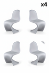 Cadeira Wavy Kids Pack 4