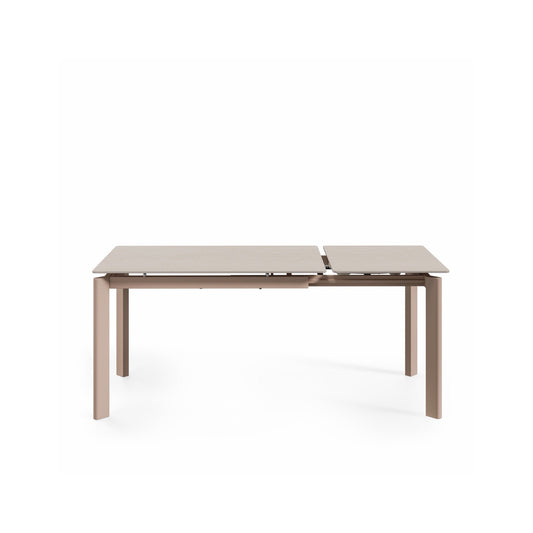 Mesa Constance 140 cm travertino – com a extensão aberta
