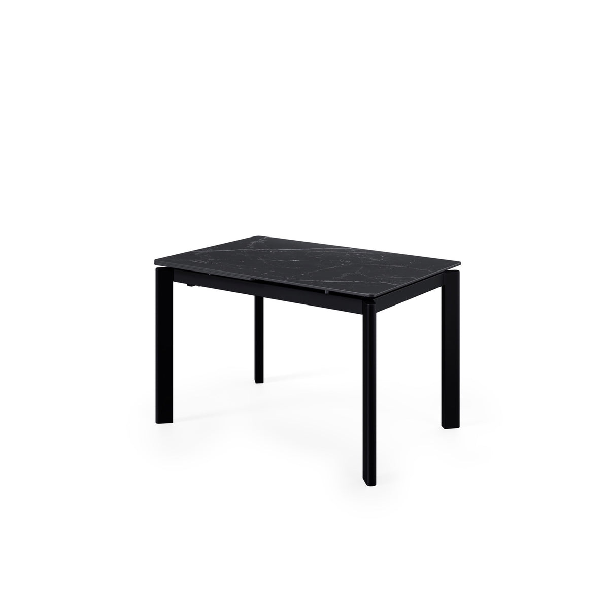 Mesa extensível Constance 120 cm sahara com pés pretos