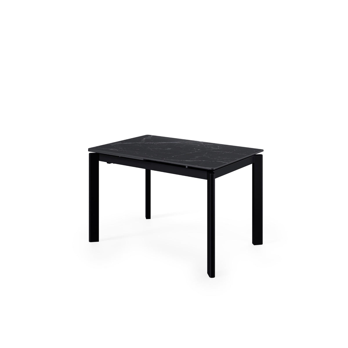 Mesa extensível Constance 140 cm sahara com pés pretos