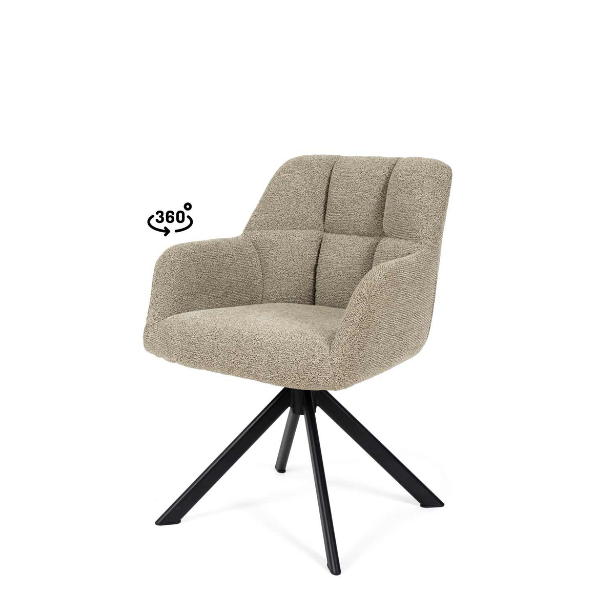 Cadeira Taimi Preto taupe