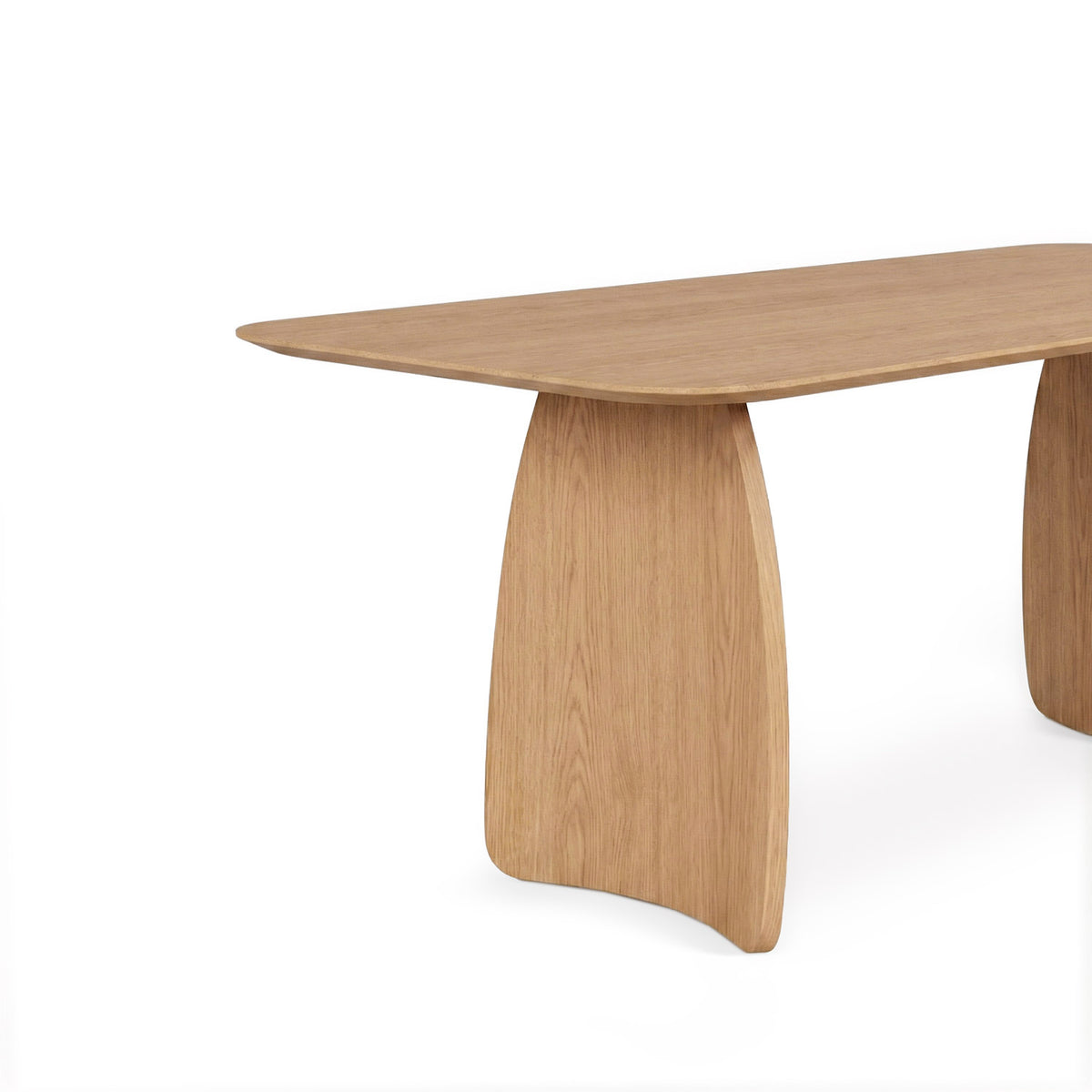 Mesa Kimberly 200 cm Roble – detalle de la pata